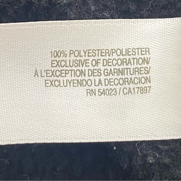 Old Navy Women’s Fleece Pullover Jacket L Black Gray 1/4 Zip Collar Long Sleeves - Picture 9 of 12